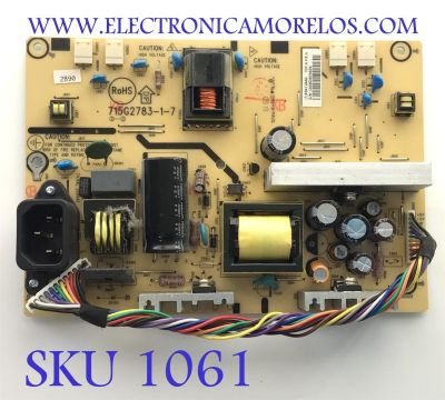 FUENTE PARA TV INSIGNIA / NUMERO DE PARTE 8B41ZAAC / 715G2783-1-7 / 1340536P0606 / MODELO NS-L22Q-10A